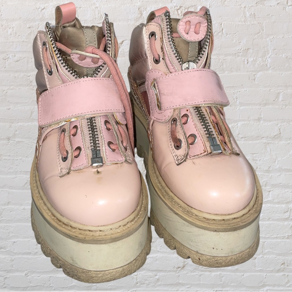 PUMA FENTY baby pink platform boots - Picture 2 of 10